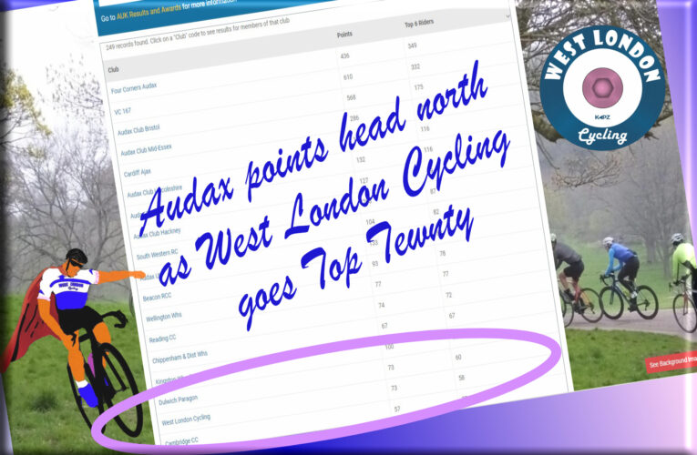 Well done West London Cycling Audaxers