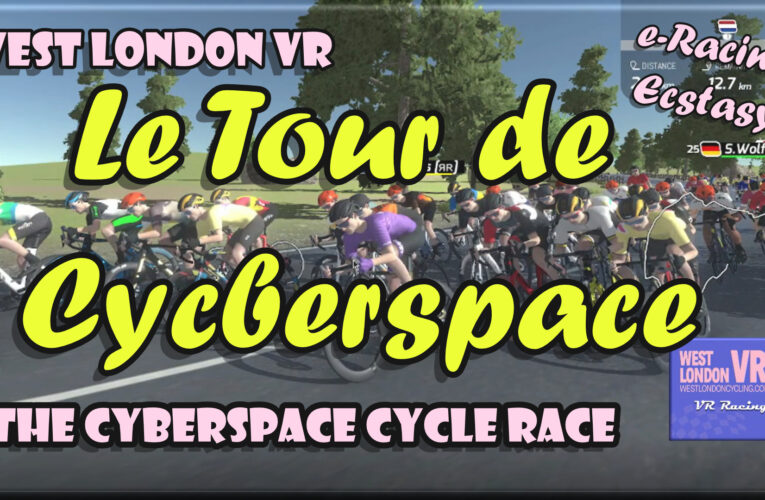 WEST LONDON VR – Your Cyberspace Cycle Race – Series 5 is at the half way stage on Wednesday 6th July at 7,30pm on Wahoo RGT