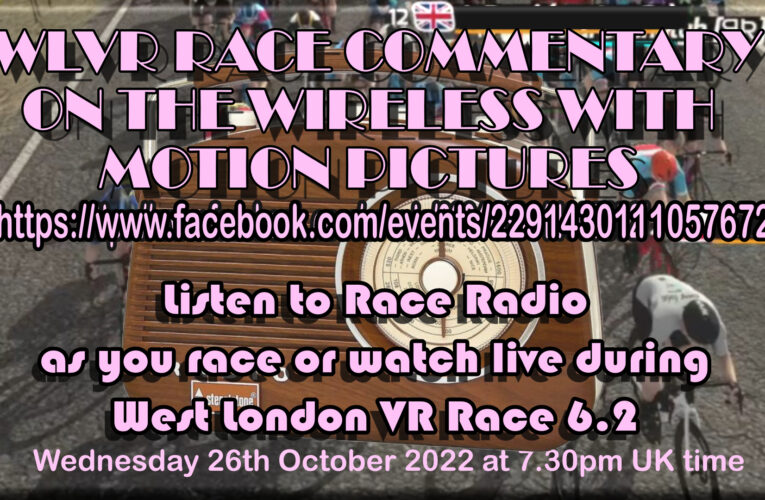 Those chaps from West London VR are going to broadcast Race 6.2 live on Wednesday 26th October at 7.30pm UK Time … dem a call us Pirates