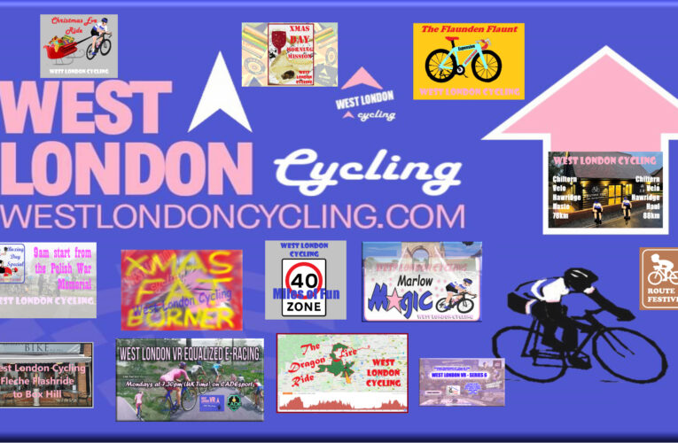 Your bumper December festive West London Cycling event-ad calendar …..