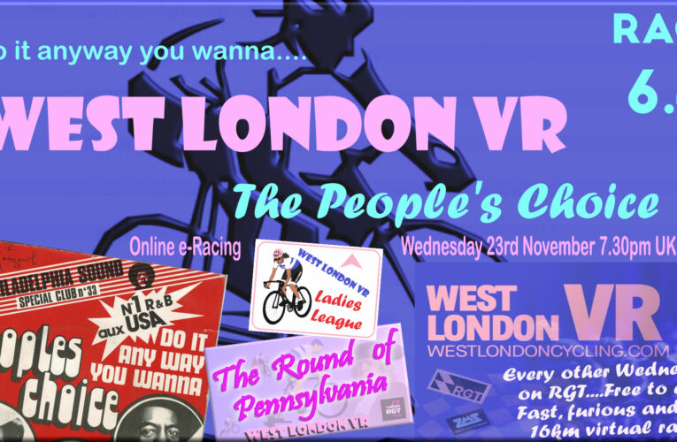 Do it anyway you wanna with West London VR on Wednesday 23rd November 7.30pm UK Time