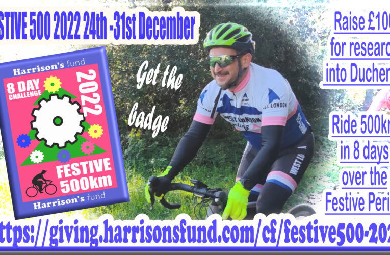 Your Festive 500 Christmas ride menu … ride every day with West London Cycling and the opportunity to raise money for medical research