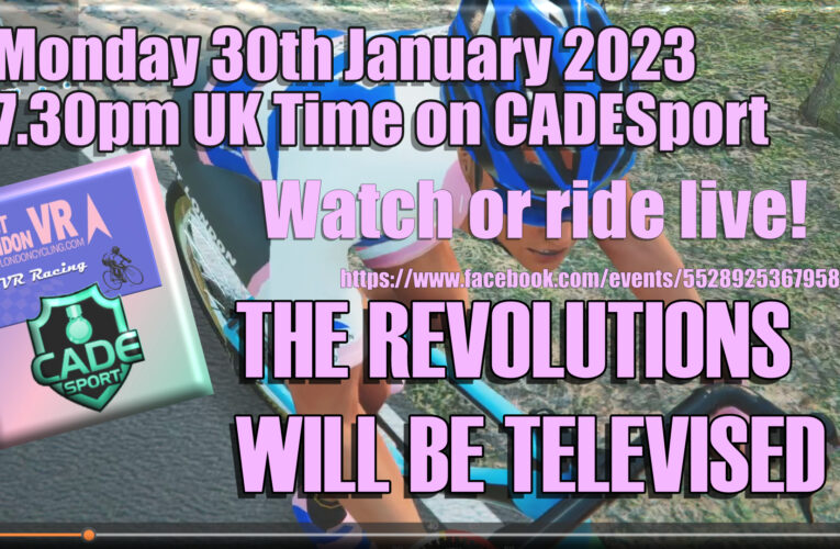 Monday’s CADEsport RACE WILL BE STREAMED LIVE on ESTV / Facebook