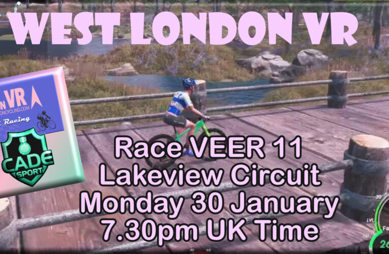 Next CADE RACE at your place …  Monday 30 January at 7.30pm UK Time … online racing for the more discerning cyclist