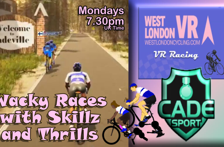 The next raid on CADE with West London Cycling is on Monday 16th January at 7.30pm UK Time … shine online inRace VEER 9!