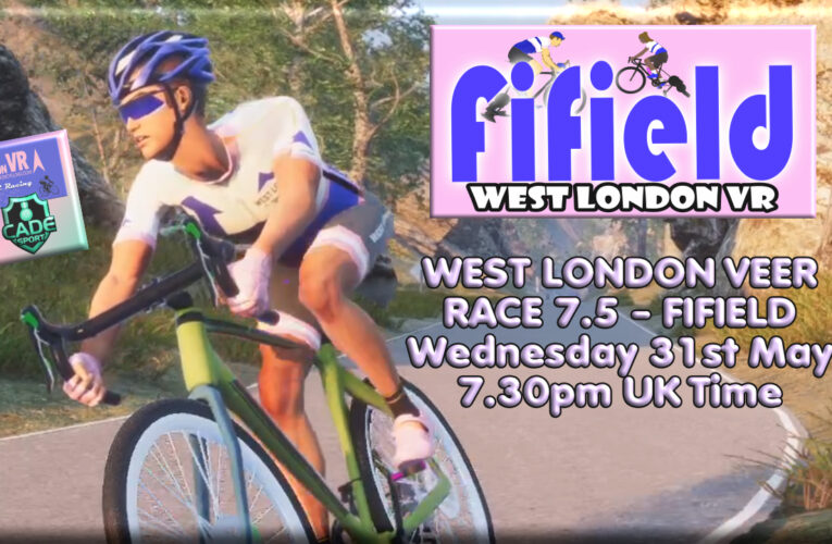 Race; The final front gear, to boldy go where no platform has been before …. CADE Trek: The Search for Sprockets on a screen near you Wednesday 31st May at 7.30pm UK Time …. it can only be West London VEER Race 7.5 on CADEsport … steer yourself to the online start line.