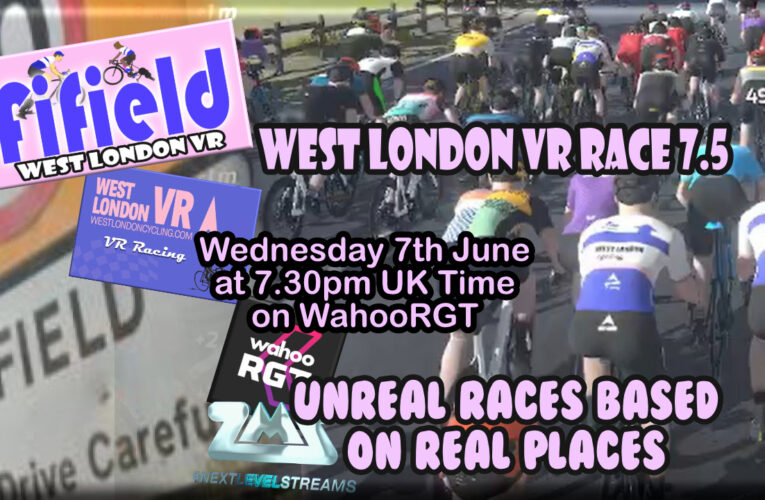 Get ya’ mojo workin’ as the rhythm of the ride heads Fifield way for West London VR Race7.5 on Wednesday 7th June at 7.30pm