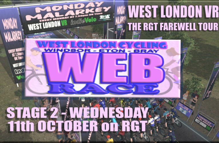 The last days of RGT … Part two of the West London VR Farewell Tour on RGT …. Wednesday 11th October at 7.30pm UK Time …. There’s only one West London VR, an RGT Staple since March 2020.