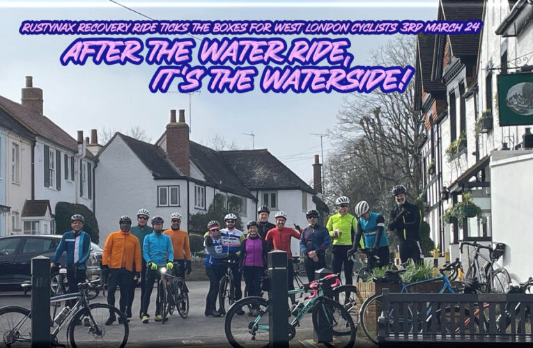 The morning after; The Three Starred Waterside Inn offer to fill up our water bottles …. Now that could have been a cafe stop story to dine out on for years!