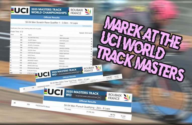 Marek in Roubaix at the UCI World Track Masters