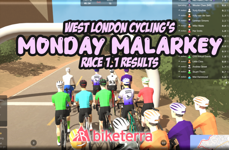 Wouter Claes wins Race 1.1 .. all the Results from Monday Malarkey by West London Cycling 6 October 25 Race 1.1