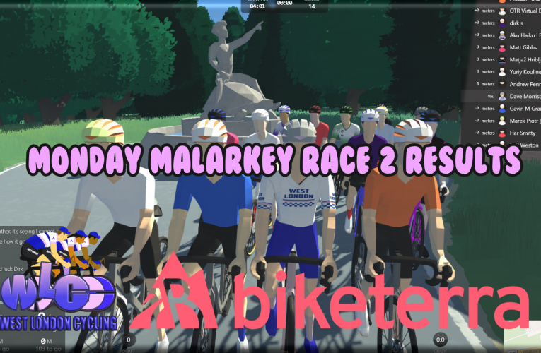 Monday Malarkey by West London Cycling – Race 1.2 Results (13th October 2025)