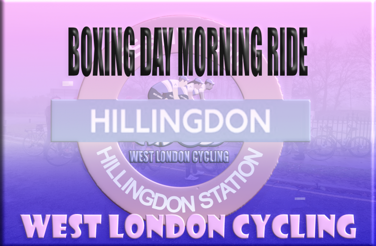 Boxing day rides at 8am from Hillingdon Station (UB10 9NR) for the Festive 500 … 70km ride with a 42km option! From West London Cycling