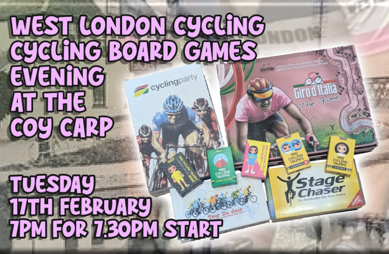 Next Games Evening at the Coy Carp, Harefield on Tuesday 17th February at 7pm (for 7.30pm Start) – More games to try out and test …