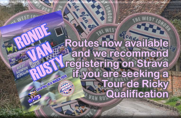 Ronde van Rusty – Routes and Registration details