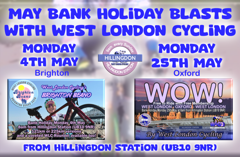 Bank Holiday Blasts with WEST LONDON CYCLING
