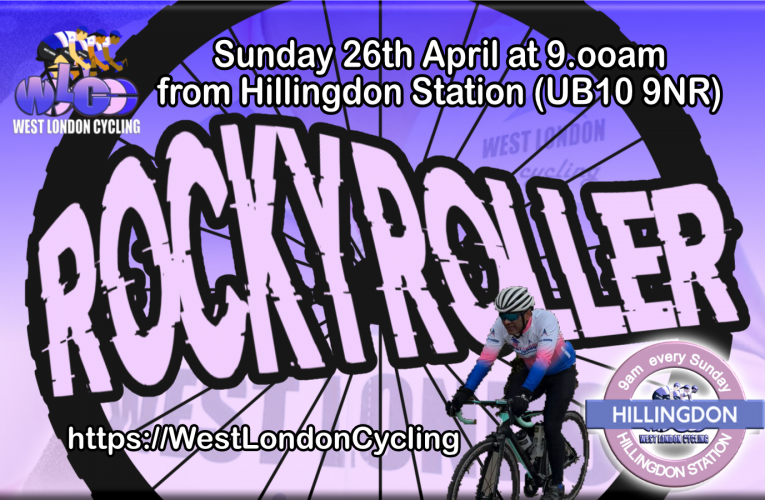 Another Brand Spanking new route from West London Cycling … at 9am from Hillingdon Station (UB10 9NR) on Sunday 26th April …. free rides, free membership and free spirit