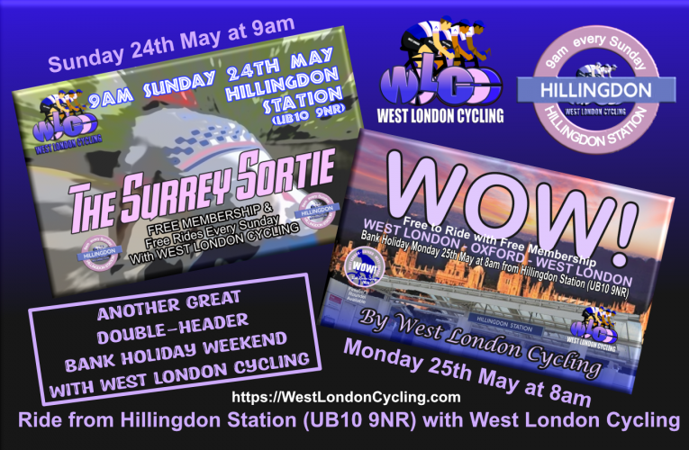 Another great Bank Holiday Double-Header Weekend with West London Cycling
