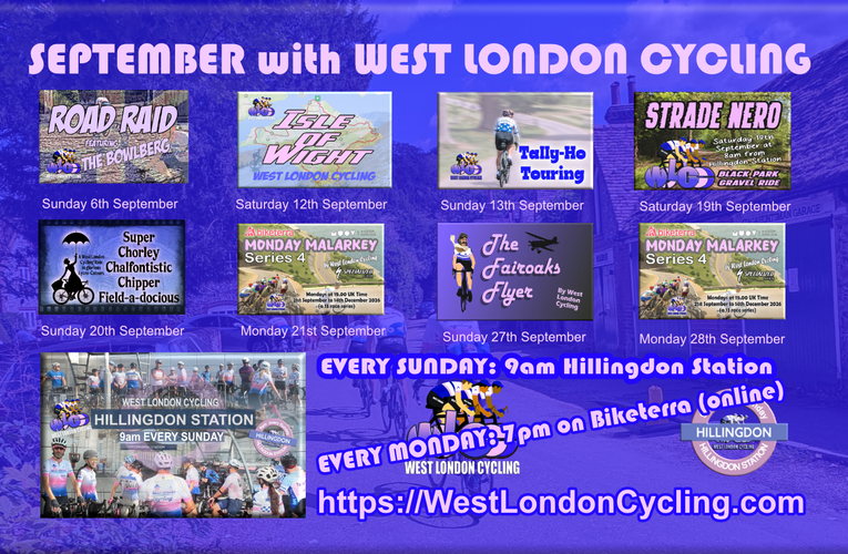 Super September Cycling with WEST LONDON CYCLING