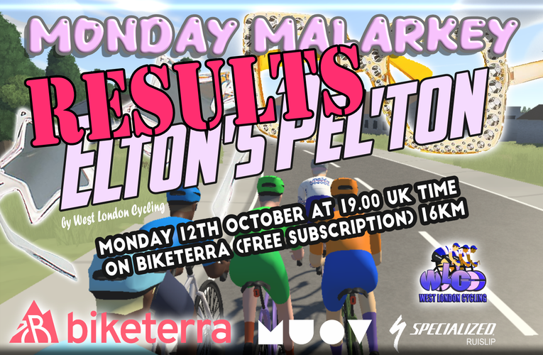 MONDAY MALARKEY BY WEST LONDON CYCLING ON BIKETERA – RACE 4.4 RESULTS, STANDINGS, VIDEO & GALLERY