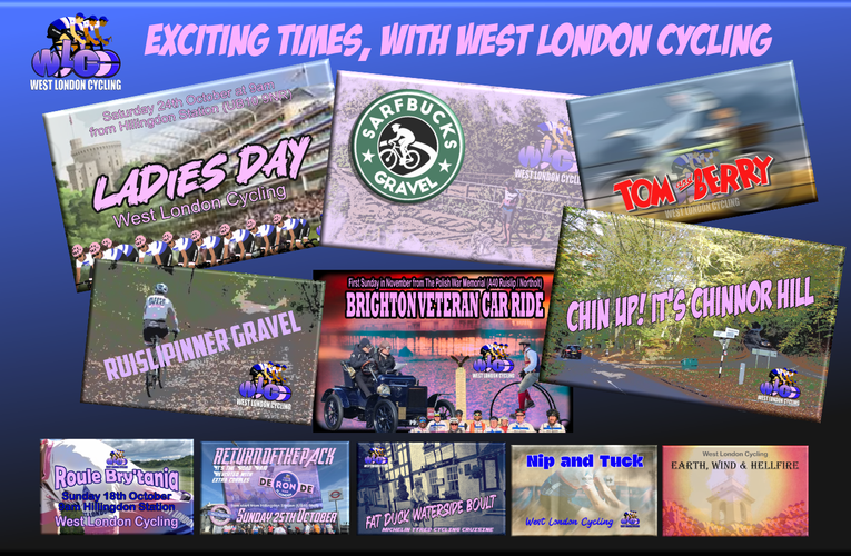 Exciting times at West London Cycling …. check out our upcoming free rides!